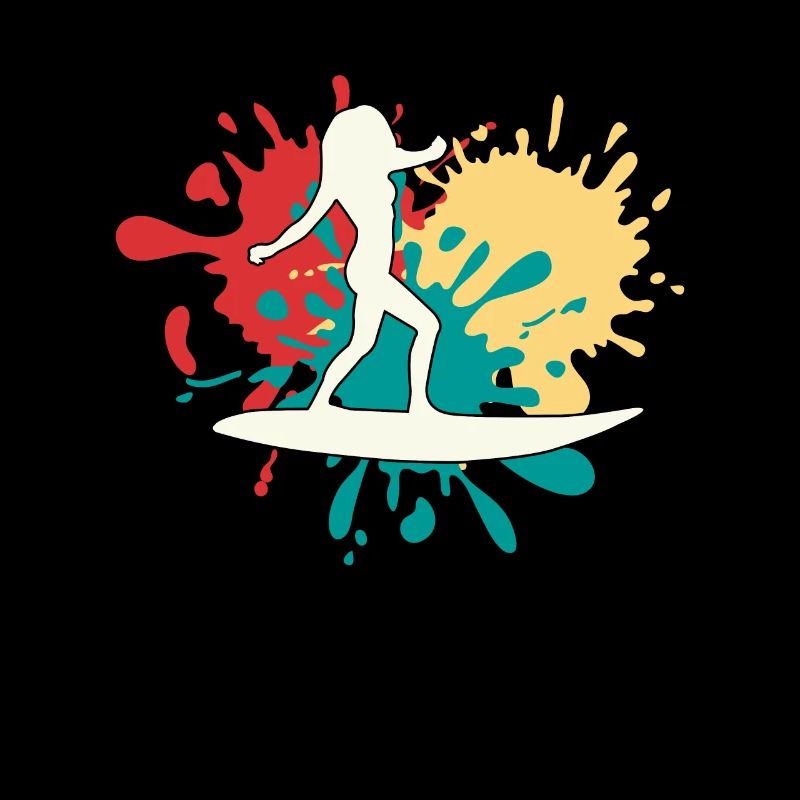 Silhouette de surfeur
