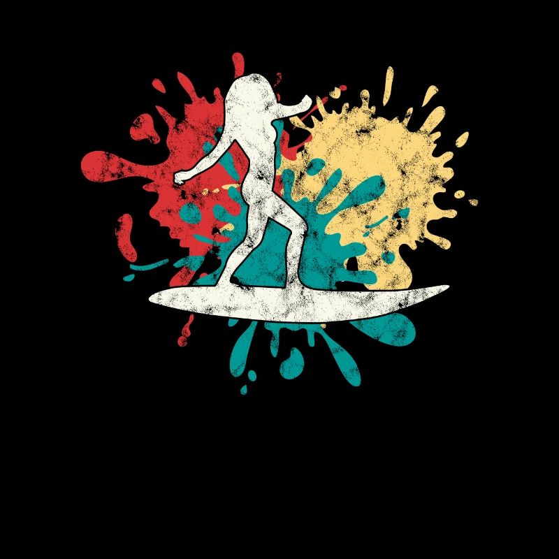 Silhouette de surfeur