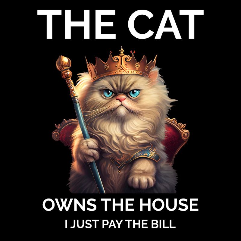 Le chat possède la maison Queen Cat Lover