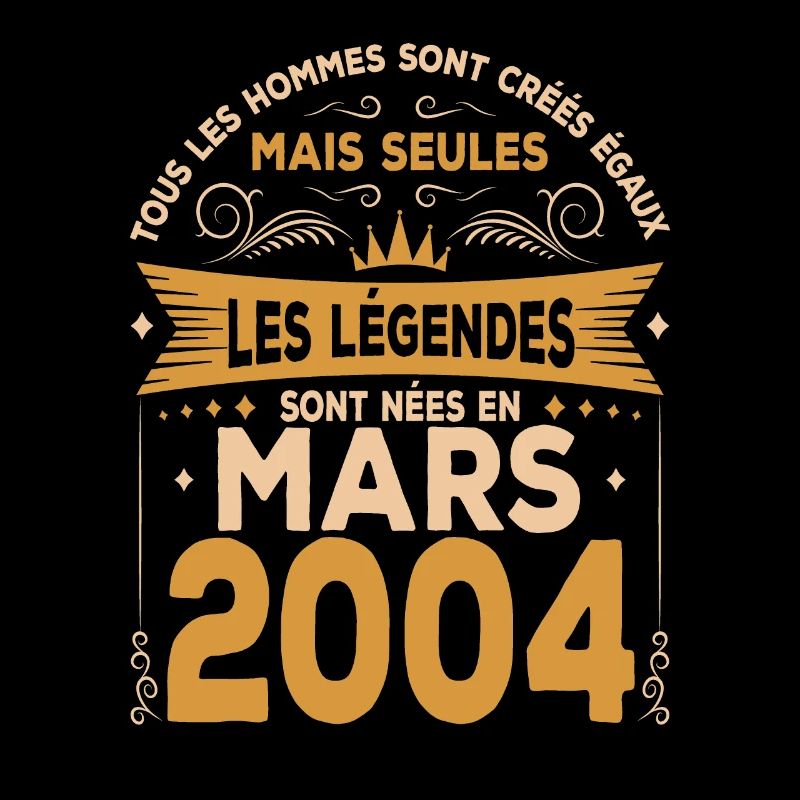 Les légendes naissent en mars 2004