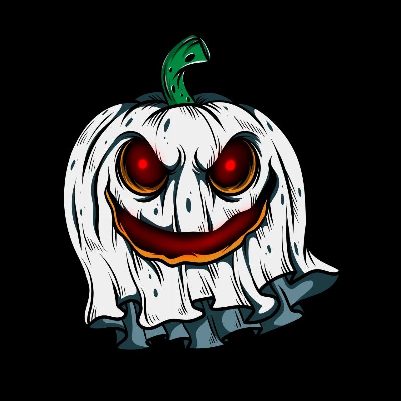 Ghost Pumpkin Glowing Skeleton Halloween