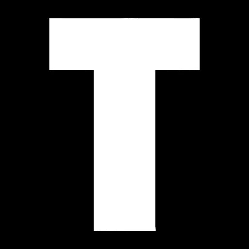 Lettre T Alphabet majuscule Monogramme Initiale