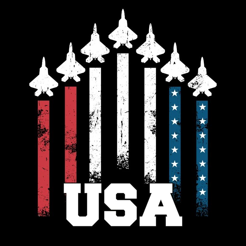 Avion de combat des États-Unis drapeau formation de l’armée de l’air