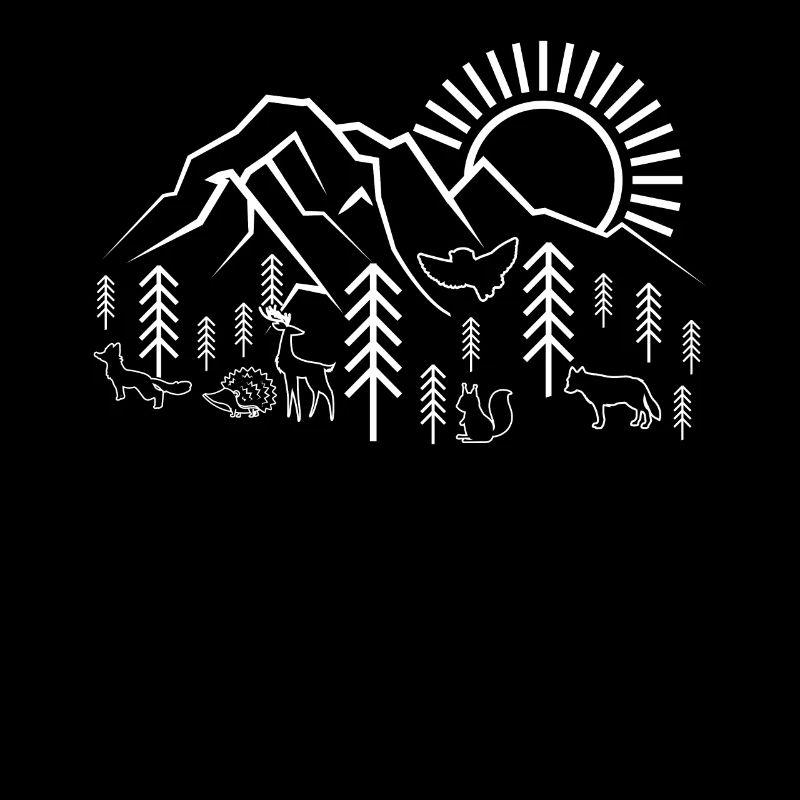 Berge Sonne Tiere