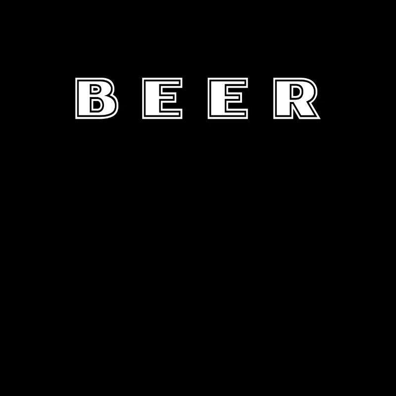 Bier Schriftzug