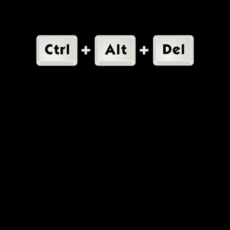 Ctrl Alt Del Informatique Ordinateur Geek Humour