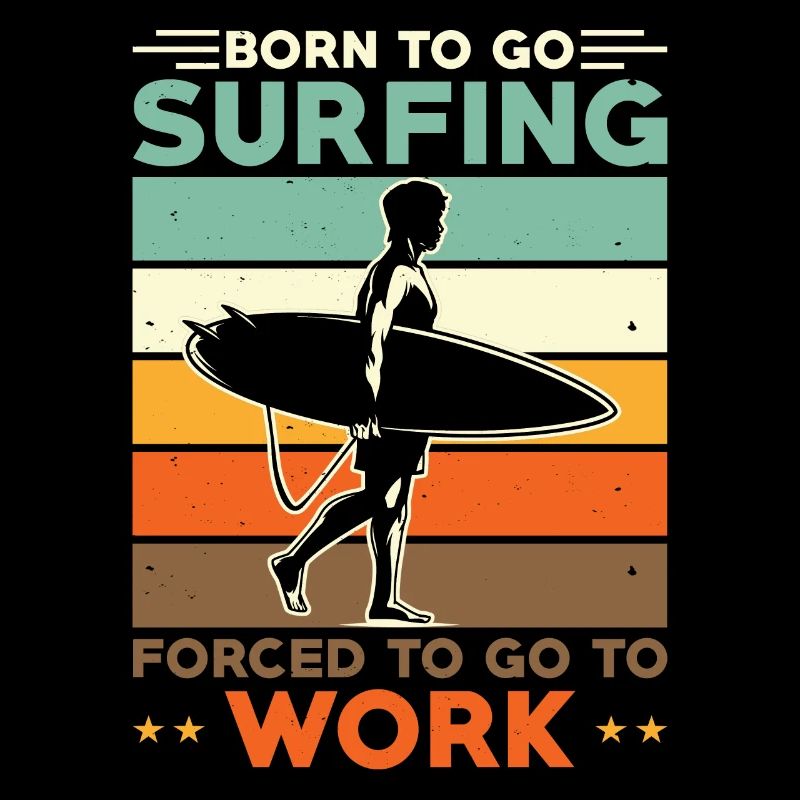 Surfer Surfer Planche de surf Dicton