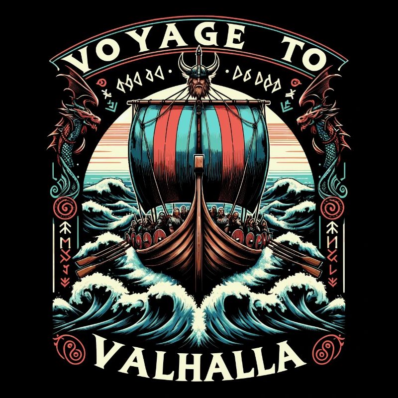 Wikinger Langschiff Valhalla