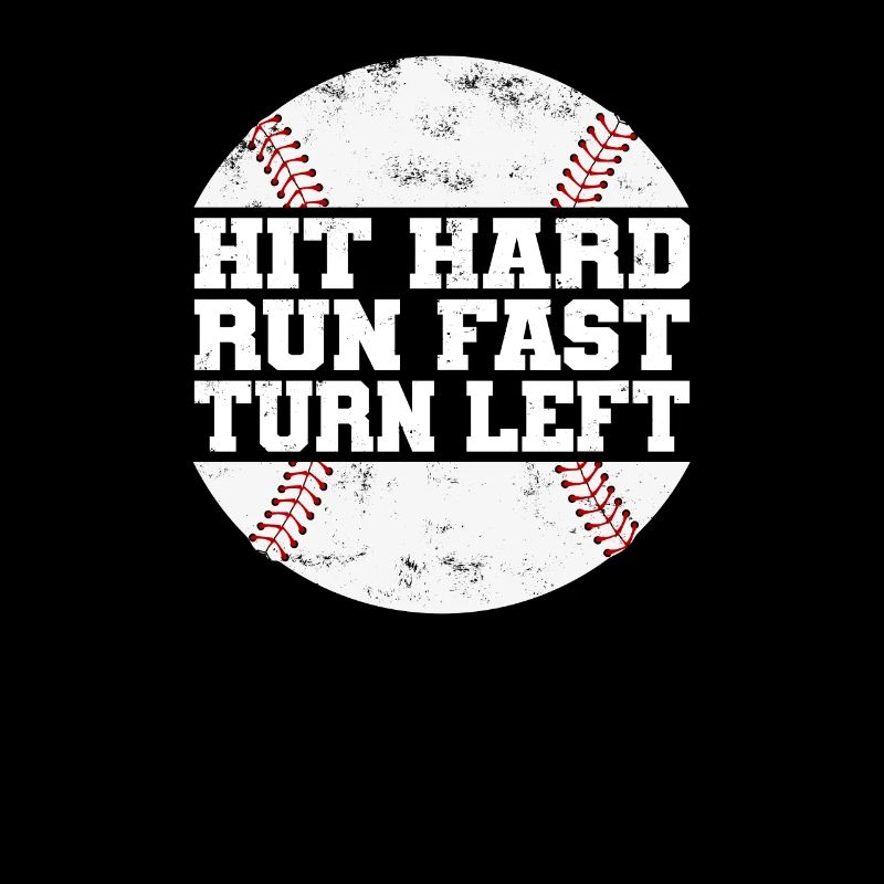 Frapper Dur Courir Rapide Tourner À Gauche Baseball Baseball