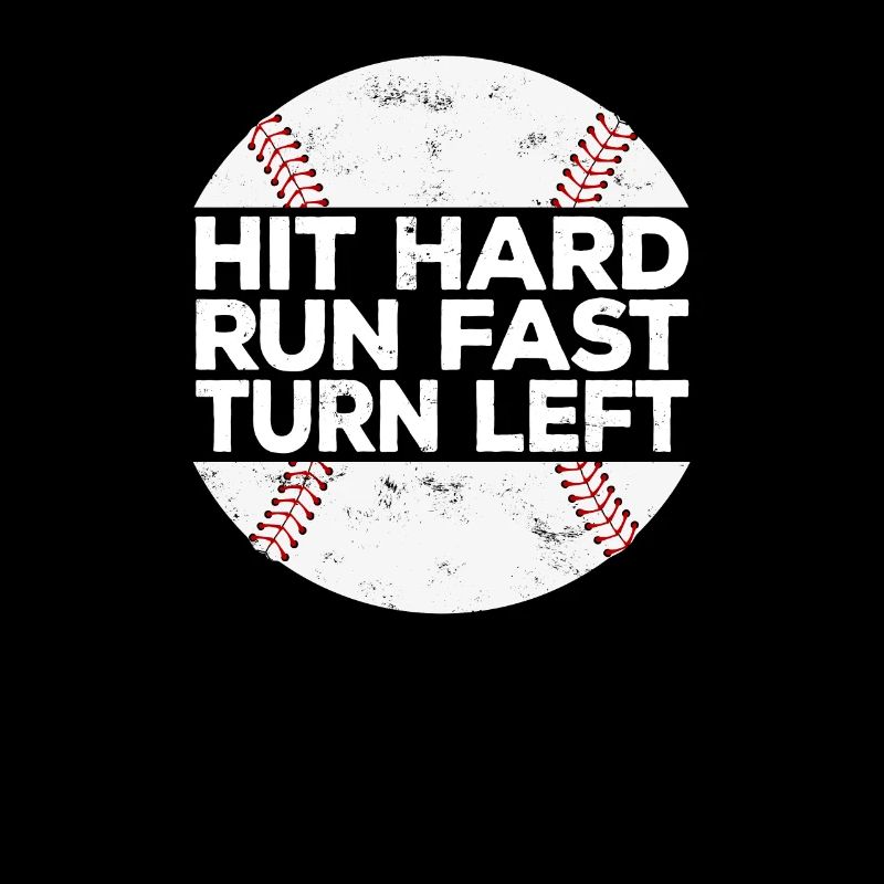 Frapper Dur Courir Rapide Tourner À Gauche Baseball Baseball