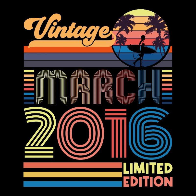 Anniversaire mars 2016.Cadeau Mars 2016.March 2016