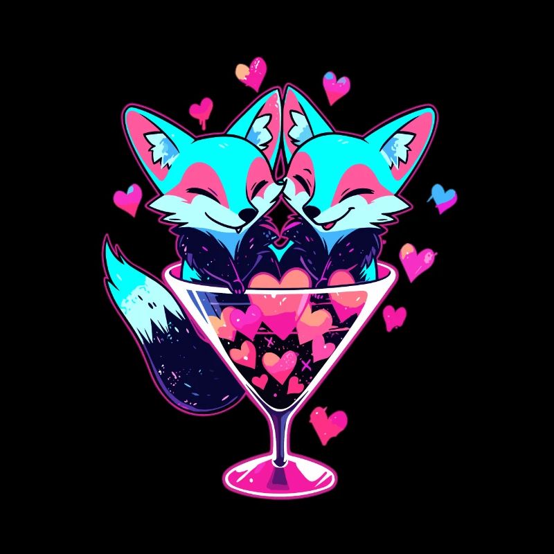 Fox Lover Valentinstag Liebescocktail Passend