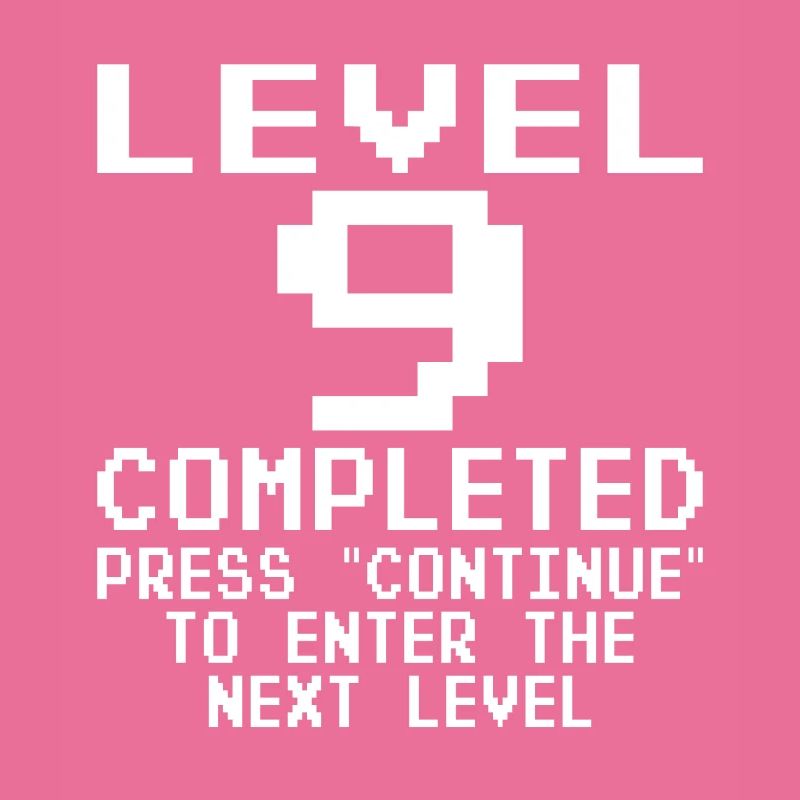 Level 9 Complete 9 Geburtstag Junge Mädchen