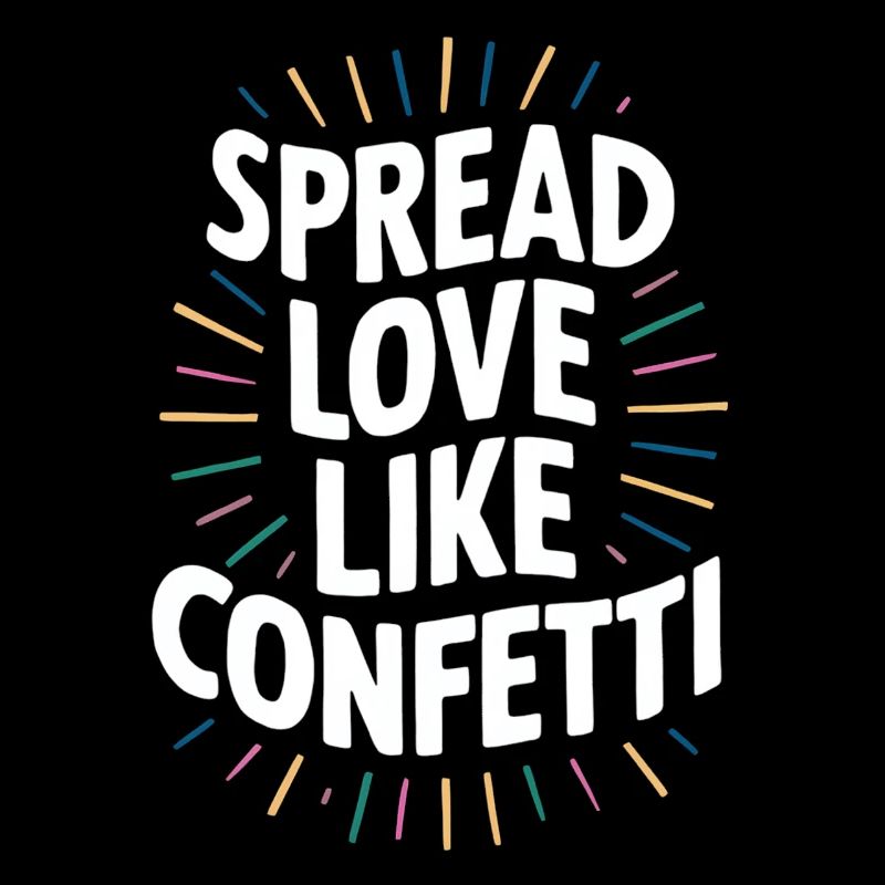 Spread Love Like Confetti Botschaft
