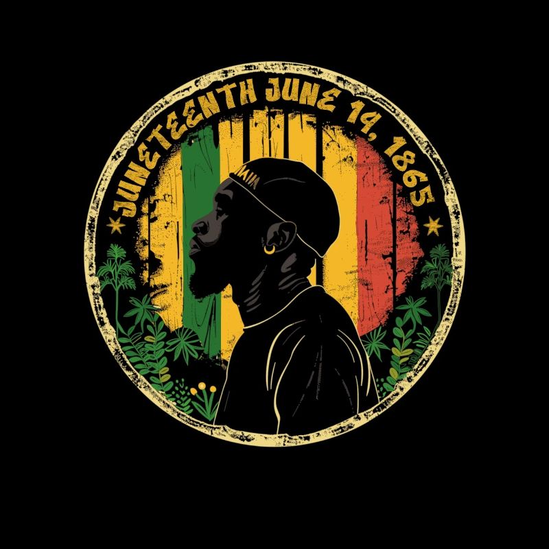 Juneteenth Vintage tshirt Design