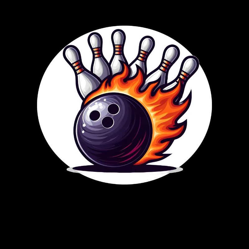 Boule de bowling en feu