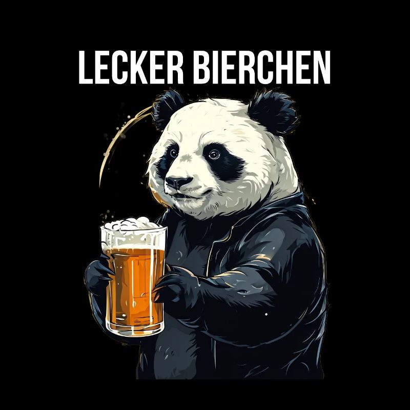 Panda avec de la bière Yummy Beer Beer Meme Gift