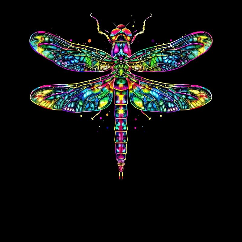 Libellule Libellule Ailes Colorées Libellules Mignonnes
