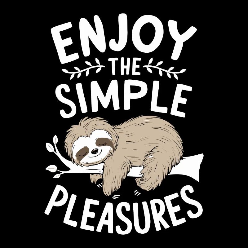 Profitez des plaisirs simples de Sloth Inspiring