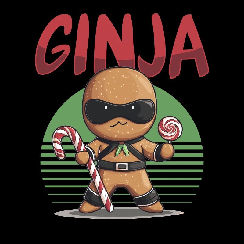 Funny Christmas Gingerbread Ginja