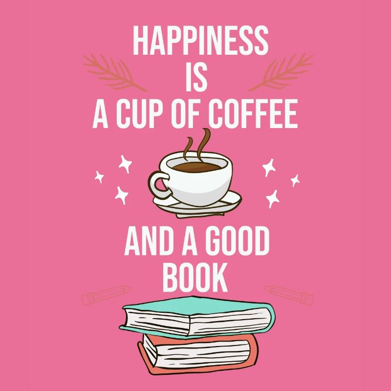 Leseratte Buch lesen Kaffee trinken Kaffeetrinker