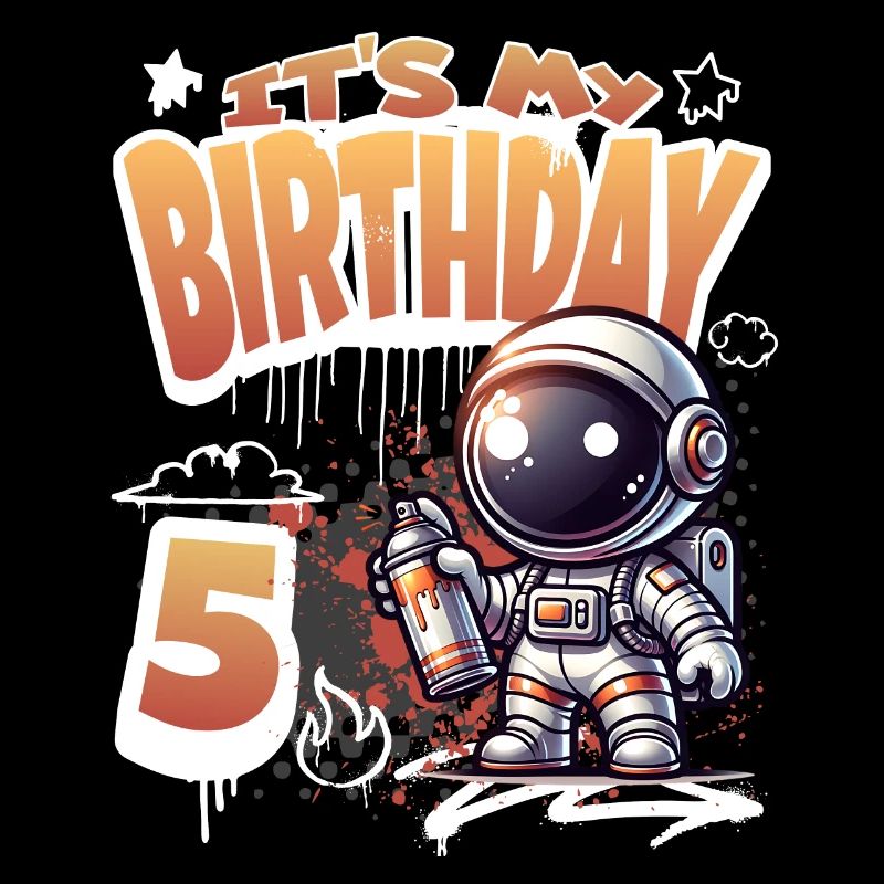 Graffiti astronaute 5e anniversaire