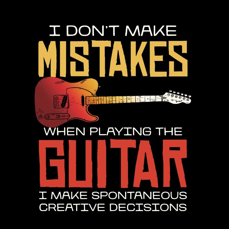 No mistakes when playing guitar