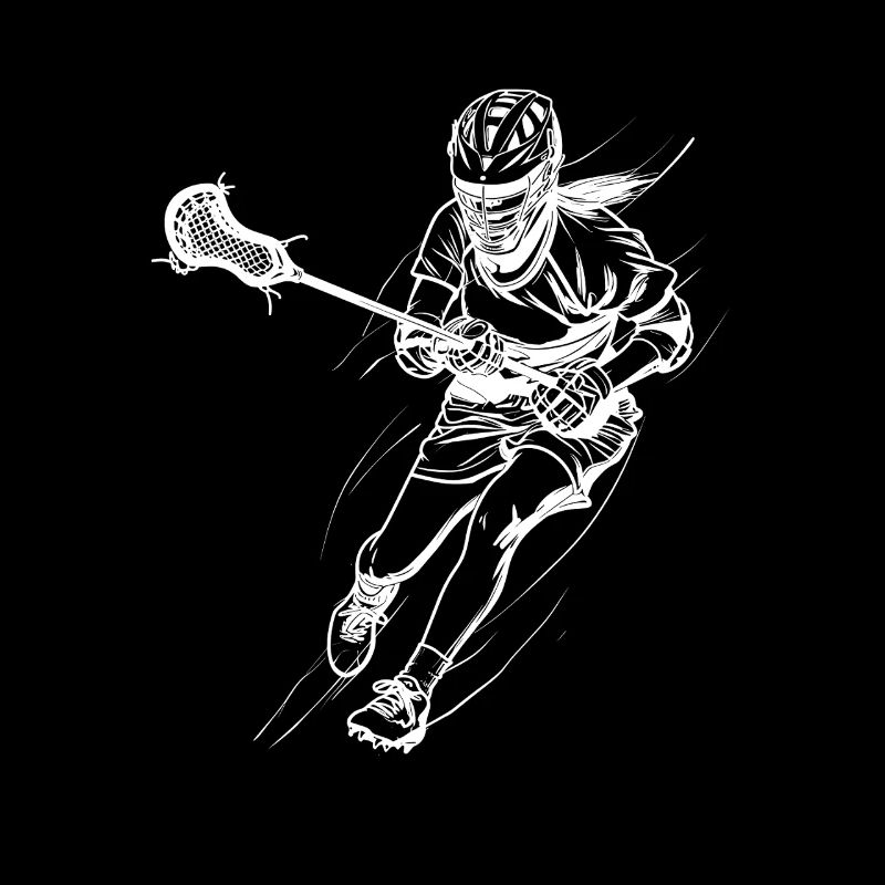 Lacrosse Player Sketch