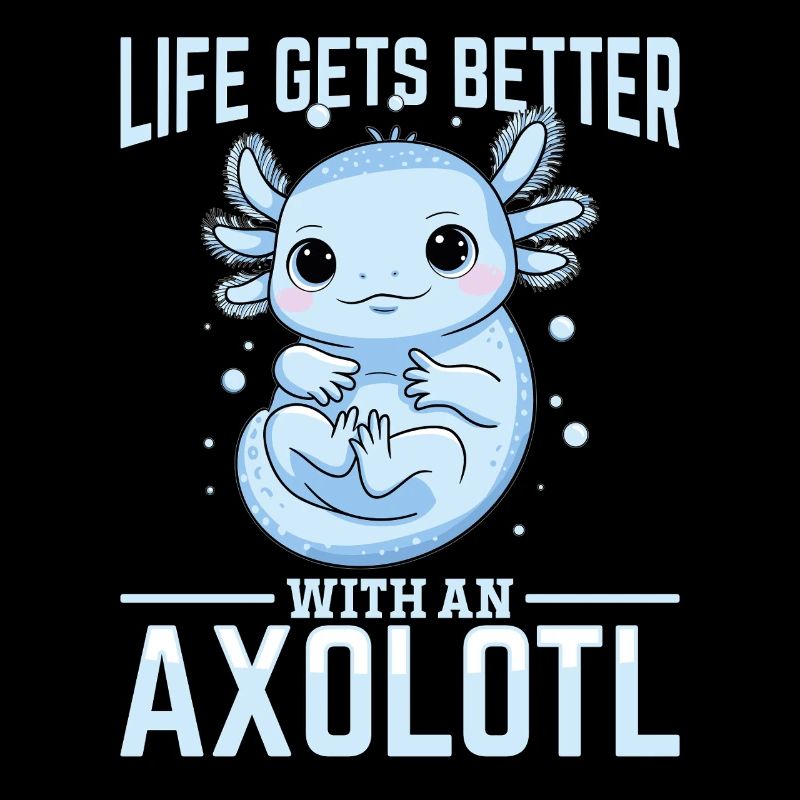 Cute Axolotl Life Gets Better with an Axolotl