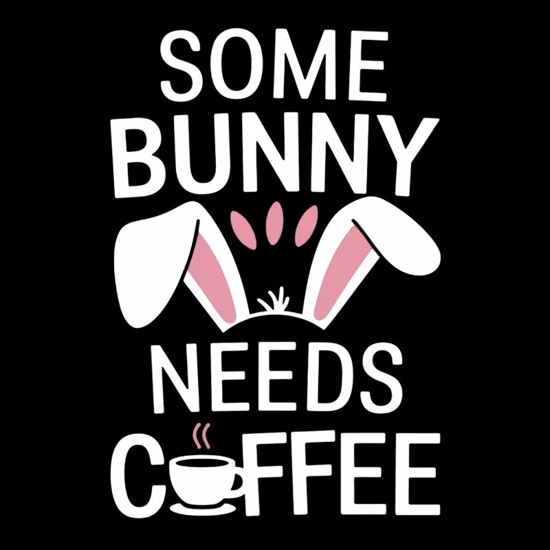 Coffee Easter Saying Coffee Easter Bunny