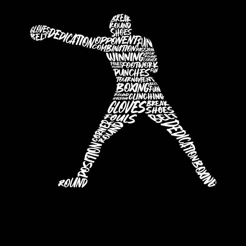Boxe Boxe colorée Boxe Typographie Hommes Garçons Boxers