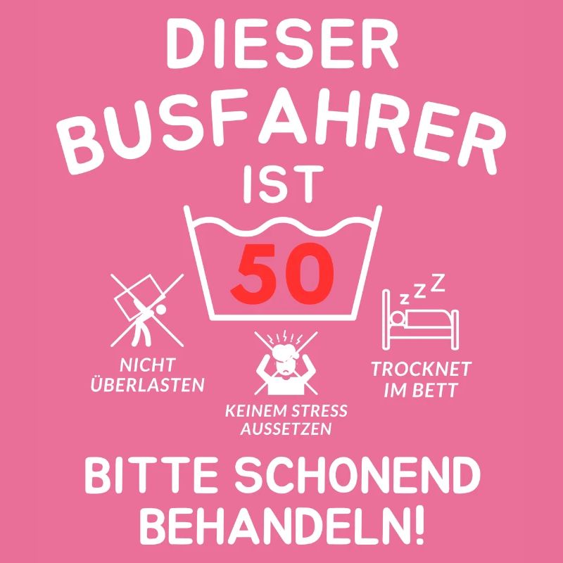 This bus driver is 50 years old.