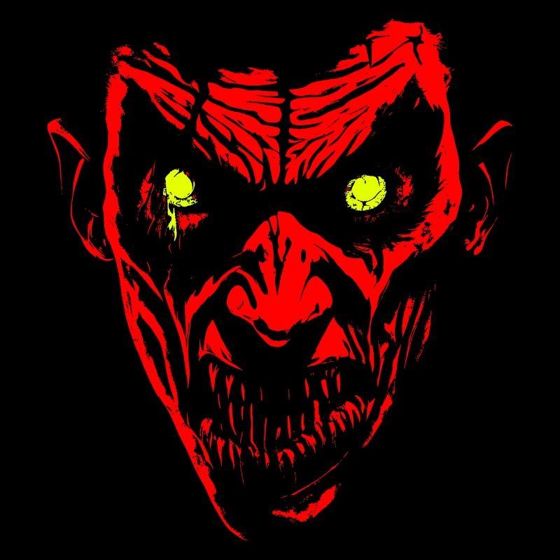 Monster face.