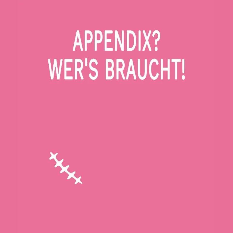 Blinddarm Operation Narbe Appendix Geschenk