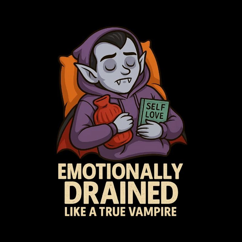 Emotionally Drained Vampire Halloween