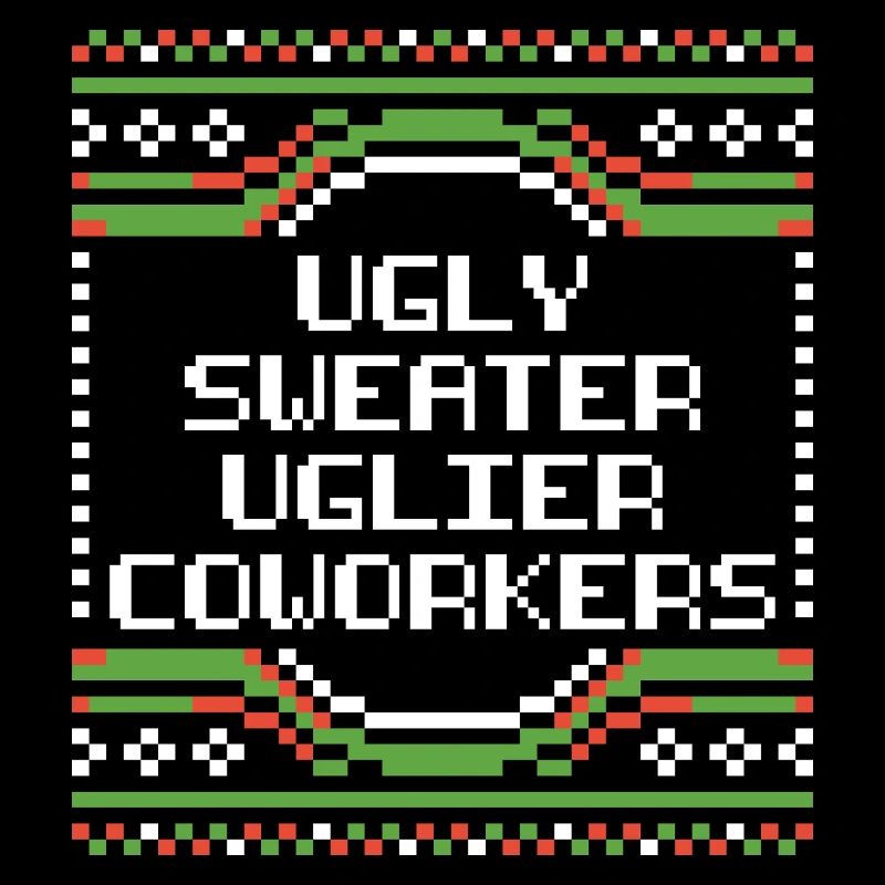 Pull de Noël moche de bureau Pull humoristique de bureau