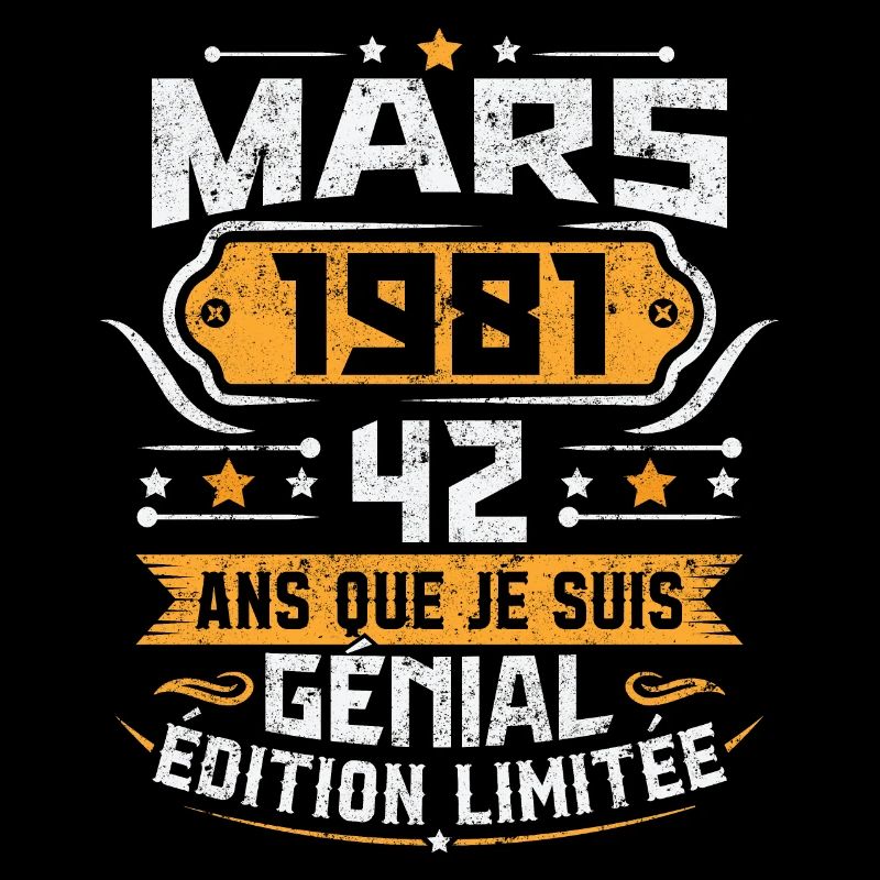 Rétro Cadeau D'anniversaire 42 Ans Mars 1981