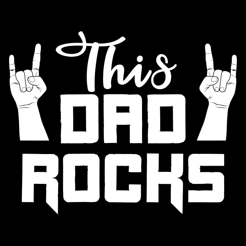 This Dad rocks cool Papa Geschenk Rocker Biker
