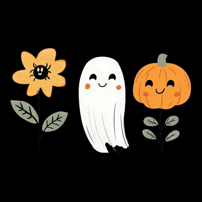 Søte barn Halloween bedårende gresskar, spøkelse