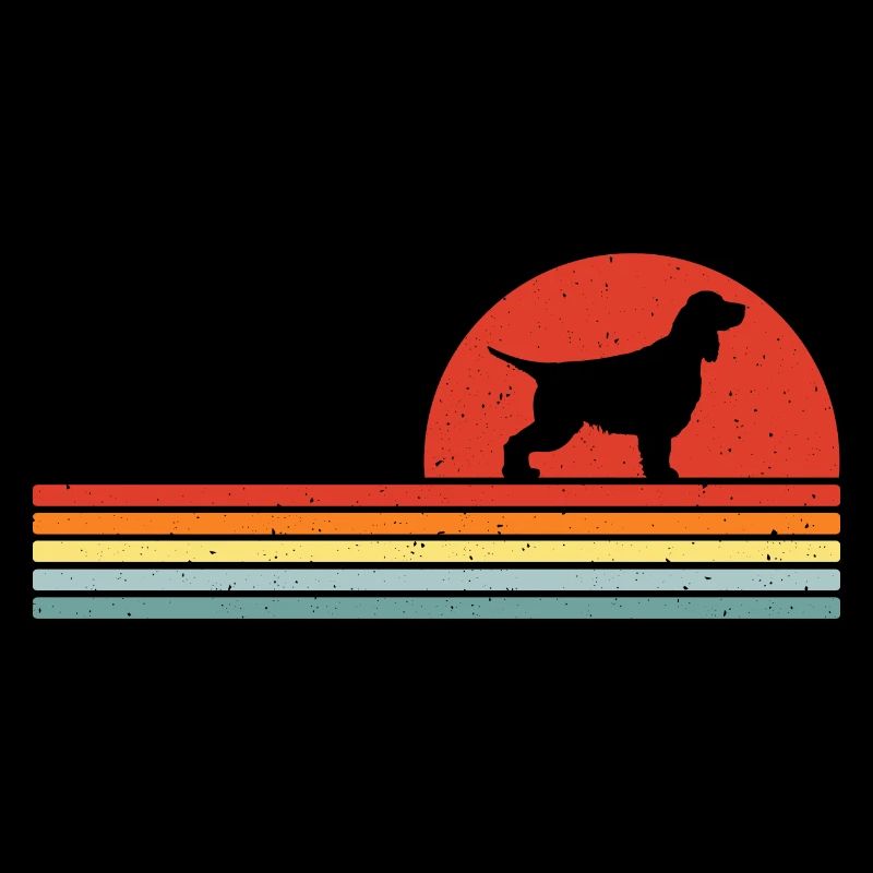 Englischer Springer Spaniel Retro Vintage