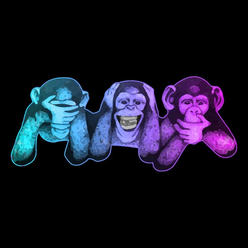 Les trois singes | 3 singes sages singes sages
