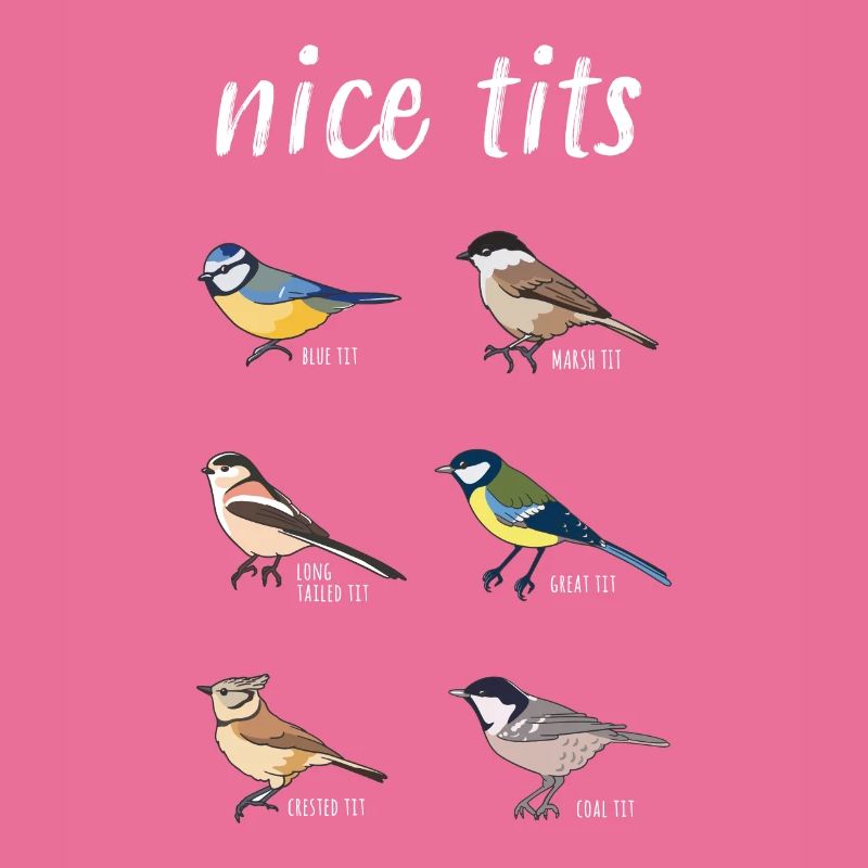 Funny Birdwatching "Nice tits" Bird Gift