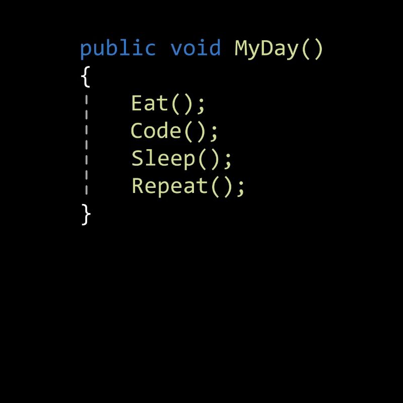 C # Eat Code Sleep Repeat - Programmer