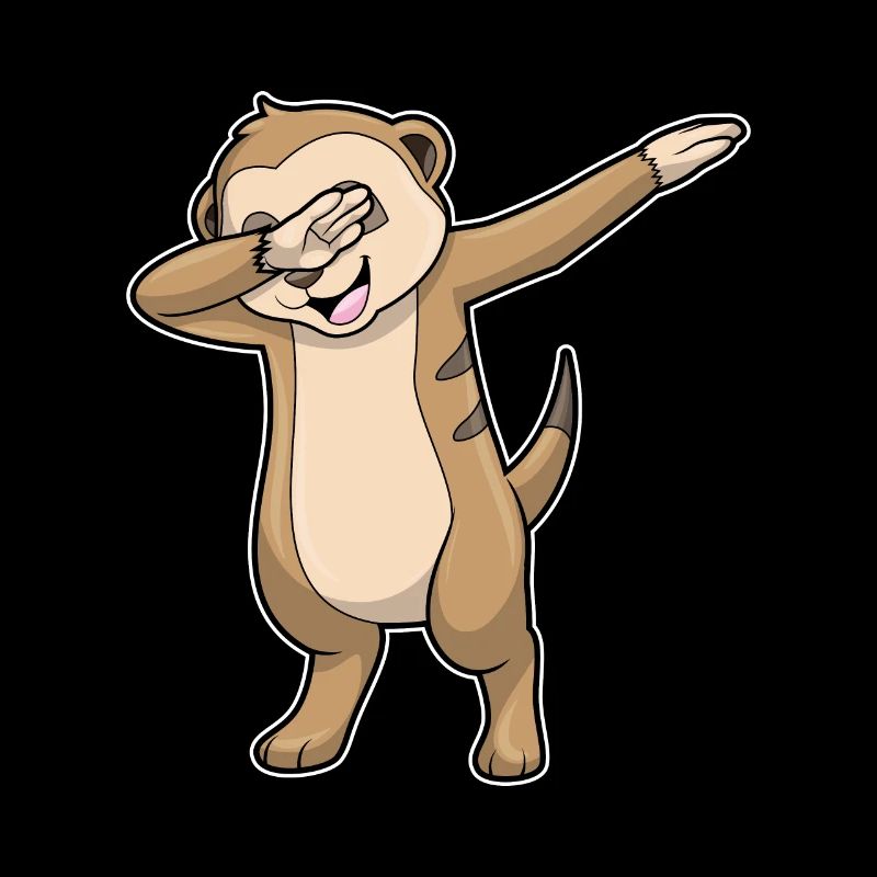 Suricate au hip hop danse Dab