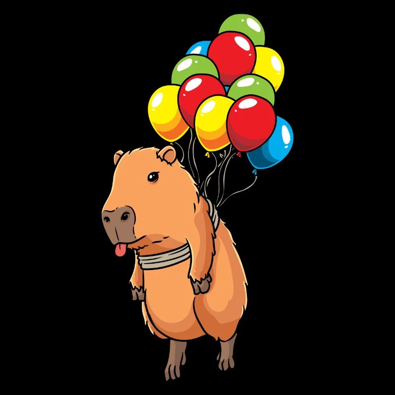 Capybara Capybara avec ballons Capybara
