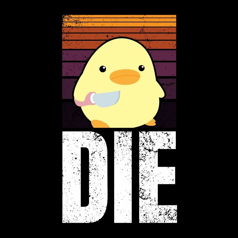 DIE Stirb Ente mit Messer Duck With Knife Meme