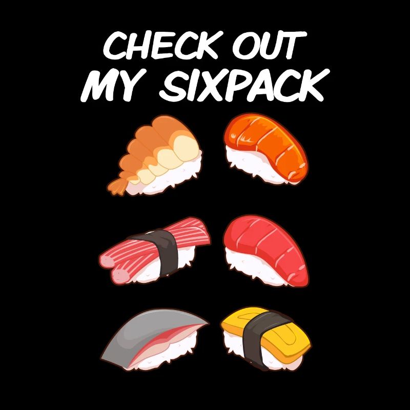 Six paquets de sushis
