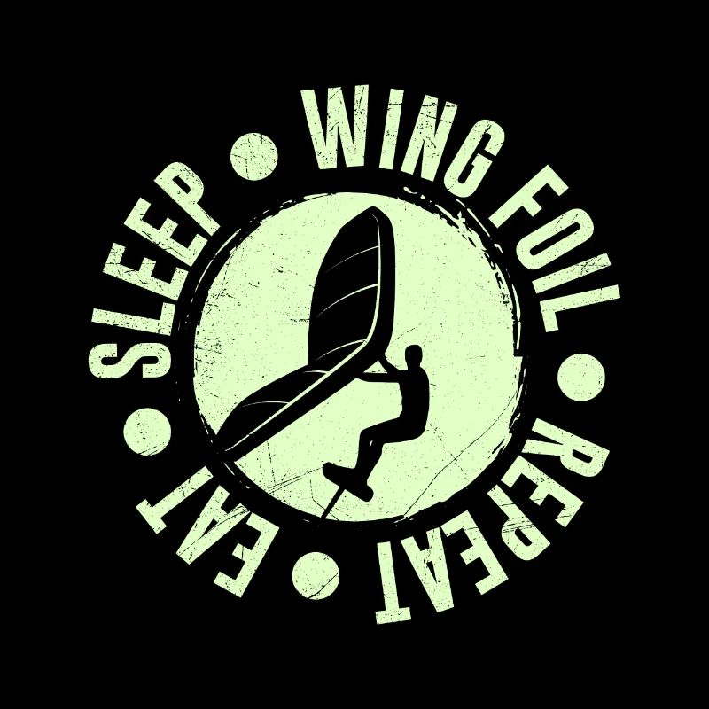 Wing Foil Disant Manger Sleep Wing Foil Répéter