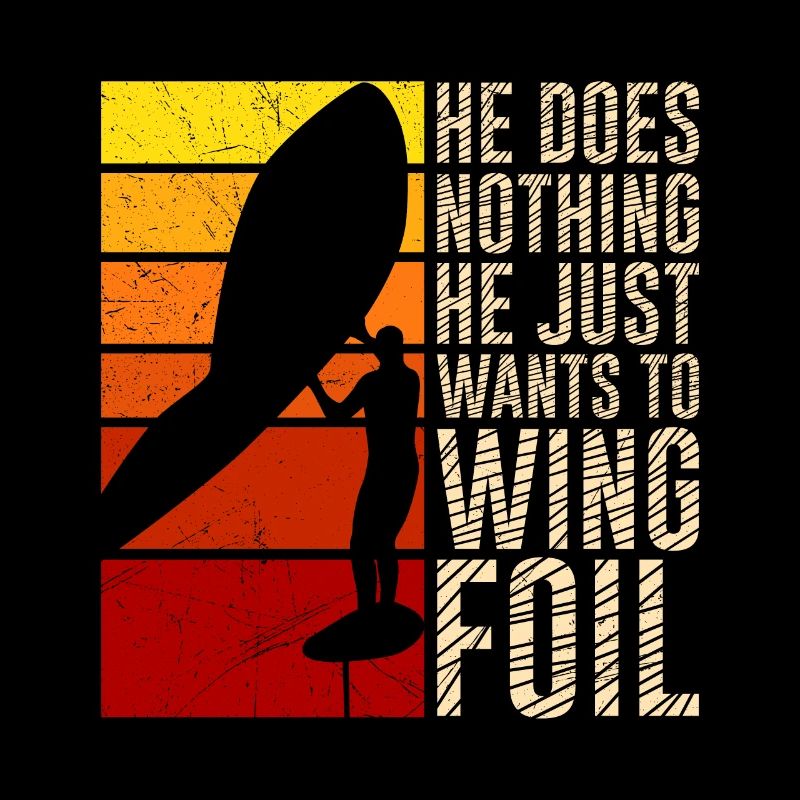 Der will nur Wing Foilen Wing Surf