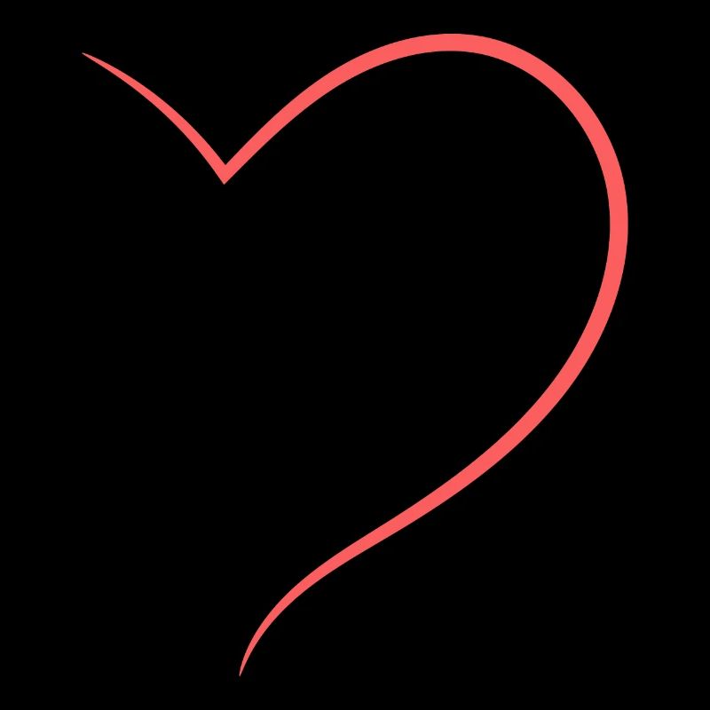 Half Heart Orange